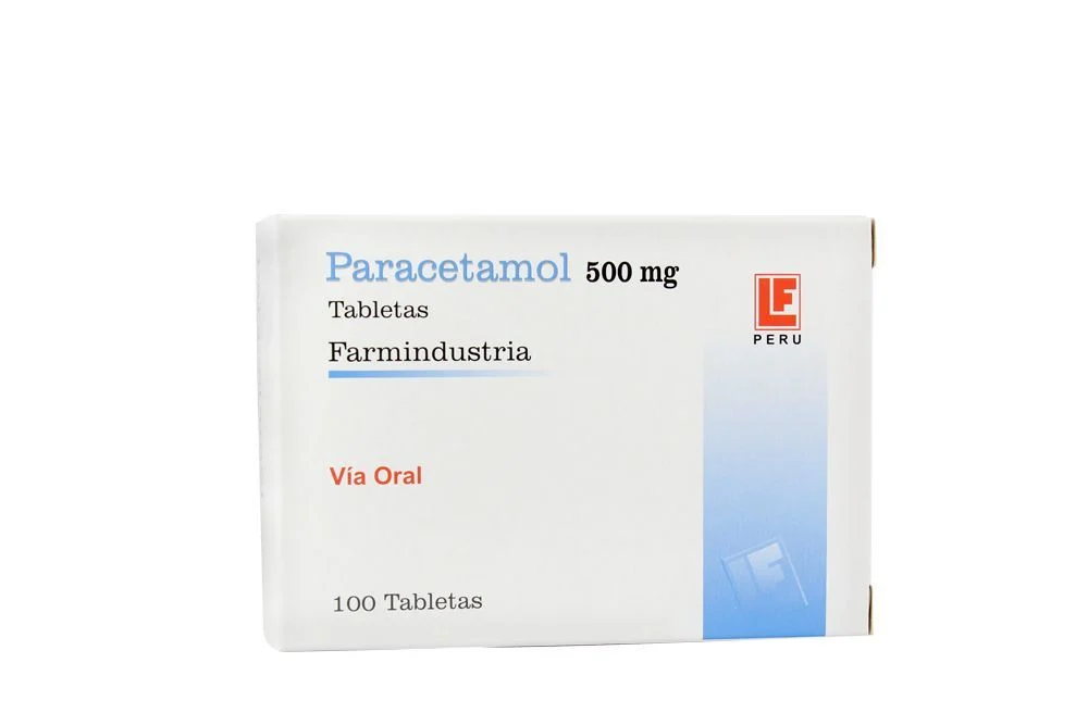 PARACETAMOL FARMINDUSTRIA - Tabletas caja x 100 - 500 mg