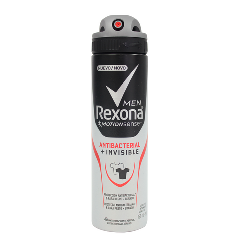 REXONA MEN - Aerosol antitranspirante MOTION SENSE - ANTIBACTERIAL + INVISIBLE 48 HRS x 90 g / 150 mL