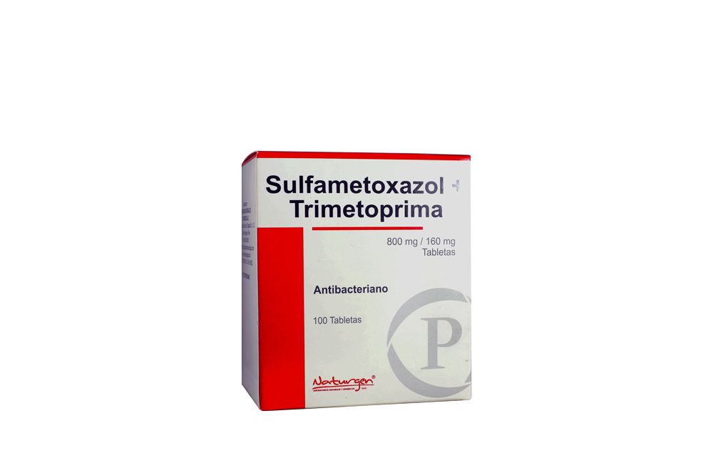 SULFAMETOXAZOL TRIMETOPRIMA - Tabletas caja x 100 - 800 mg +160 mg
