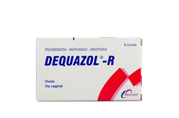 [DEQUAZOL - R] DEQUAZOL - R - Ovulos via vaginal caja x 8 - 500 mg + 100 000 UI + 7 mg
