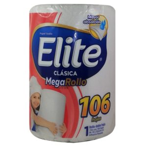 desagradable Garganta tomar el pelo ELITE CLASICA - Papel toalla clasica MEGAROLLO doble hoja 106 hojas |  AnyFarma
