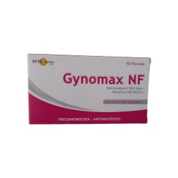 [GYNOMAX NF] GYNOMAX NF - Ovulos uso vaginal caja x 10 - 500 mg + 100 000 UI