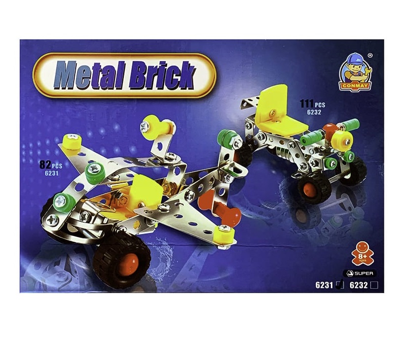 MECANO Juego mecano de metal METAL BRICK modelo AVION x 86