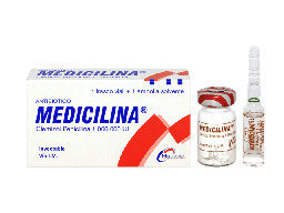 [MEDICILINA] MEDICILINA - Polvo para suspension inyectable - 1 vial con sustancia seca + 1 ampolla con disolvente via I.M. - 1000 000 U.I.