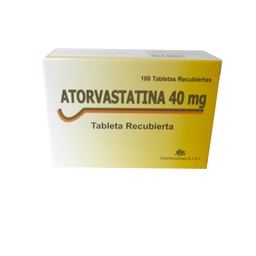 [ATORVASTATINA JPS] ATORVASTATINA JPS - Tabletas recubiertas caja x 100  - 40 mg