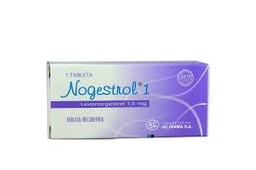 [NOGESTROL 1] NOGESTROL 1 - Tableta recubierta caja x 1 - 1.5 mg