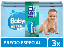 [PRECIO ESPECIAL BABYSEC ULTRA FRESH] PRECIO ESPECIAL BABYSEC ULTRA FRESH - 150 unidades precio especial BABYSEC ULTRA FRESH - 3 paquetes x 50 unidades