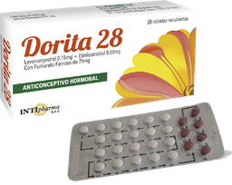 [DORITA 28] DORITA 28 - Tabletas recubiertas x 28 dias - 0.15 mg + 0.03 mg + 75 mg