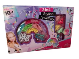 [SET CUENTAS] SET CUENTAS - Set de cuentas para niñas 2 in 1 STYLISH JEWELLERY en caja