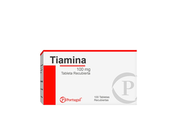 [TIAMINA] TIAMINA - Tabletas recubiertas (VITAMINA B1) caja x 100 - 100 mg