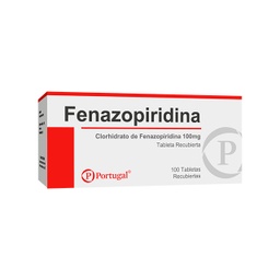 [FENAZOPIRIDINA PORTUGAL] FENAZOPIRIDINA PORTUGAL - Tabletas recubiertas caja x 100 - 100 mg