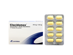 [CLACIDOMOX] CLACIDOMOX - Tabletas recubiertas caja x 10 - 875 mg + 125 mg