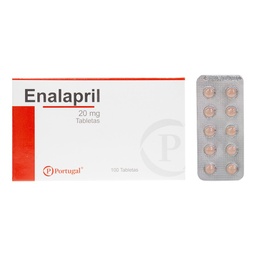 [ENALAPRIL PORTU] ENALAPRIL PORTUGAL - Tab. caja x 100 - 20 mg