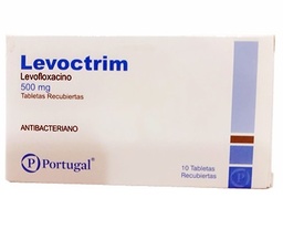 [LEVOCTRIM] LEVOCTRIM - Tabletas recubiertas caja x 10 - 500 mg