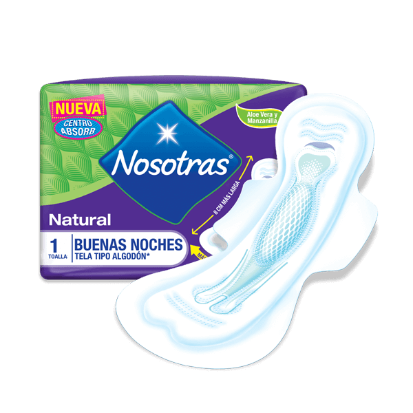 NOSOTRAS - Toallas femeninas NOSOTRAS - NATURAL BUENAS NOCHES x 1 unidad |  AnyFarma