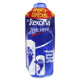 [OFERTA REXONA EFFICIENT] OFERTA REXONA EFFICIENT - Talco Antibacterial para pies Rexona Efficient x 200 g + Talco Desodorante para pies Rexona Efficient x 60 g