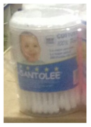 [SANTOLEE] SANTOLEE - Hisopos 100% puro algodon taper x 100