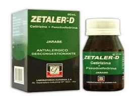 [ZETALER - D] ZETALER - D - Jarabe x 60 mL - 5 mg + 30 mg / 5 mL
