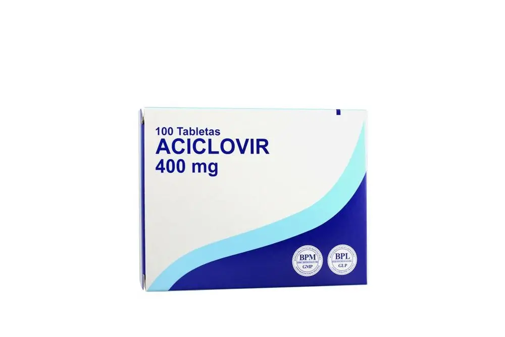 ACICLOVIR MEDROCK - Tabletas caja x 100 - 400 mg