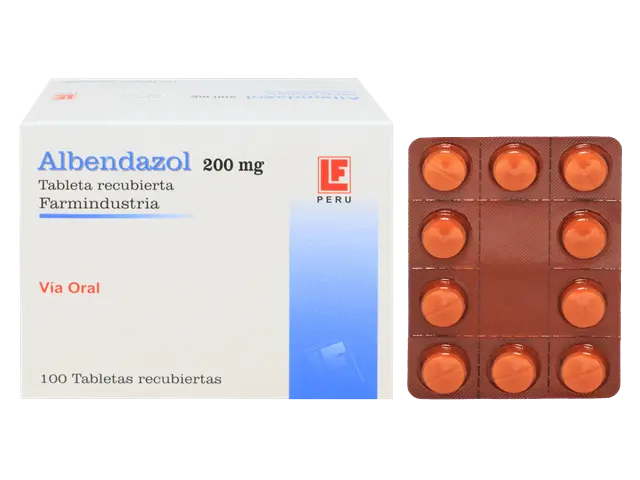 ALBENDAZOL FARMINDUSTRIA - Tabletas recubiertas caja x 100 - 200 mg