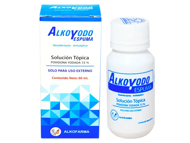 ALKOYODO ESPUMA - Solucion topica uso externo x 60 mL