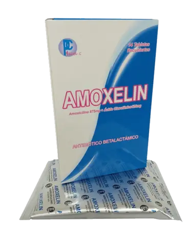 AMOXELIN - Tabletas recubiertas caja x 14 - 875 mg + 125 mg