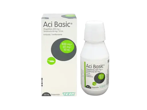 [ACI BASIC] ACI BASIC - Suspension oral - sabor VAINILLA x 150 mL - 800 mg + 60 mg / 10 mL