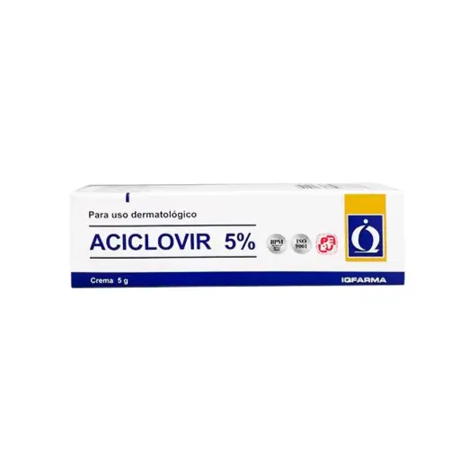 [ACICLOVIR 5% IQFARMA] ACICLOVIR 5% IQFARMA - Crema via topica x 5 g