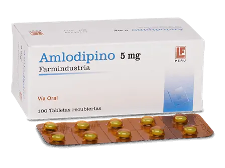 [AMLODIPINO FARMI] AMLODIPINO FARMINDUSTRIA - Tabletas recubiertas caja x 100 - 5 mg